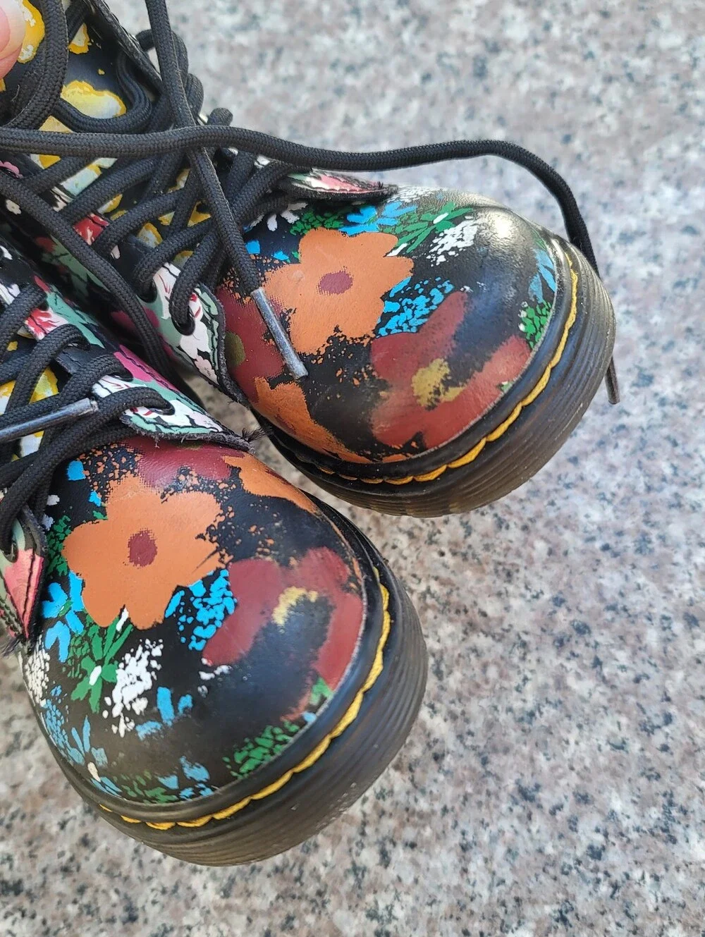 Dr. Martens floral boots